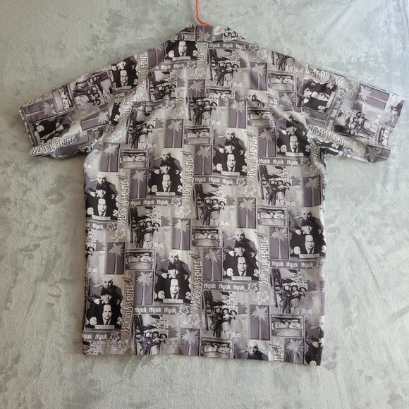 Ralph Marlin Shirt Men's XL Three Stooges AOP Short-Sleeve Larry Curly Moe - Picture 4 of 8